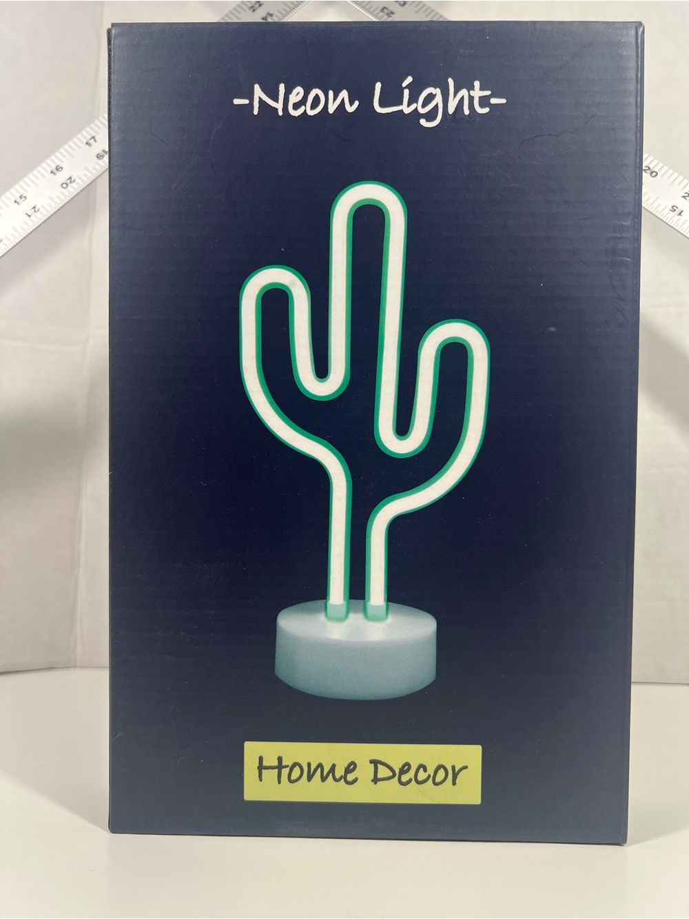 Home Decor Neon Green Cactus Light w/stamped based Silverton Casino Las Vegas!